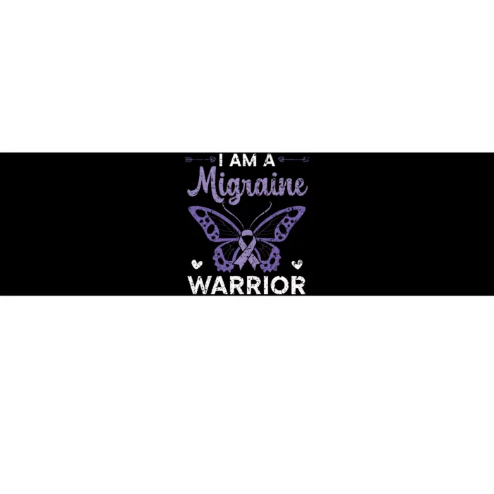 I Am A Migraine Warrior Headache Migraine Awareness Bumper Sticker