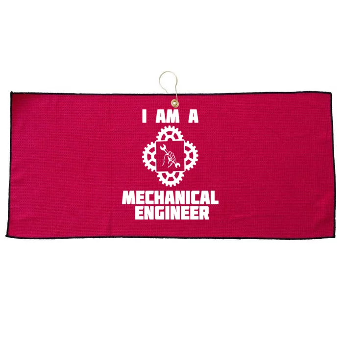 I Am A Mechanical Engineer Large Microfiber Waffle Golf Towel