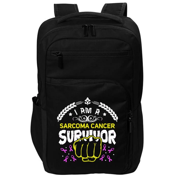 I Am A Sarcoma Cancer Survivor For Support Cancer Survivor Cute Gift Impact Tech Backpack