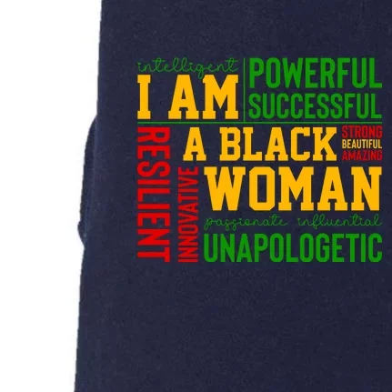 I Am A Black Woman Juneteenth Since 1865 Afro America Gift Doggie 3-End Fleece Hoodie