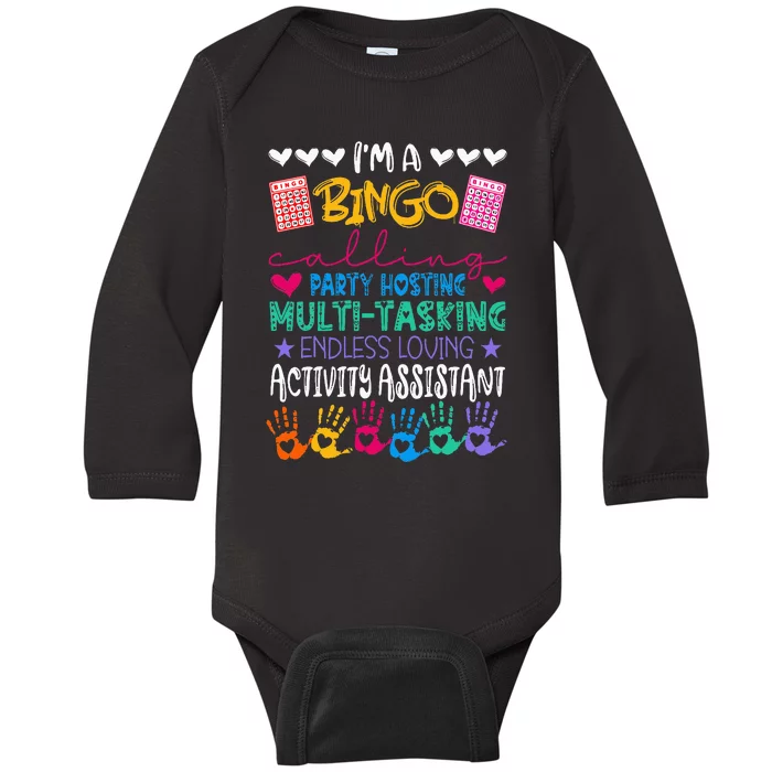 IM Activity Assistant National Activity Professionals Week Baby Long Sleeve Bodysuit