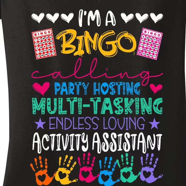 IM Activity Assistant National Activity Professionals Week Women's V-Neck T-Shirt