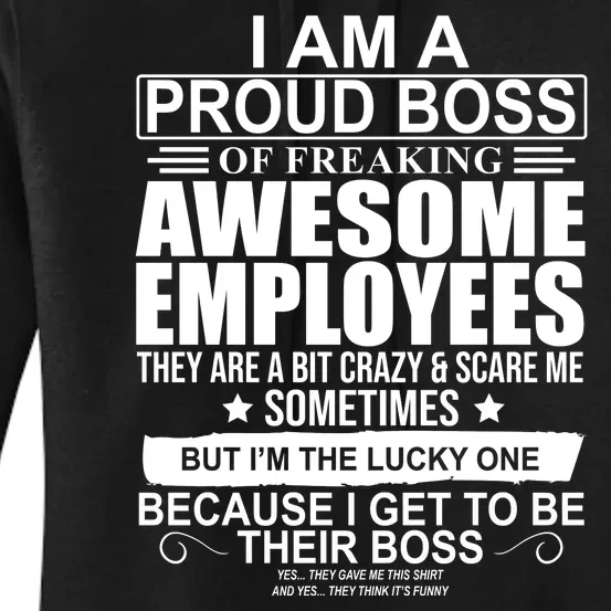 I Am A Proud Of Freaking Awesome Employees Funny Gift Women's Pullover Hoodie