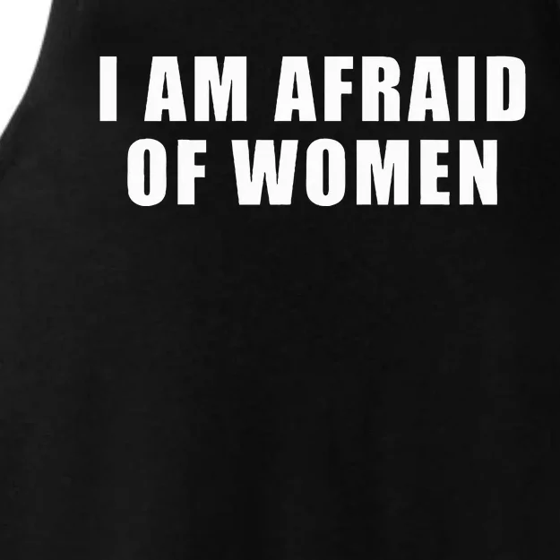 I Am Afraid Of Wo Funny Ladies Tri-Blend Wicking Tank