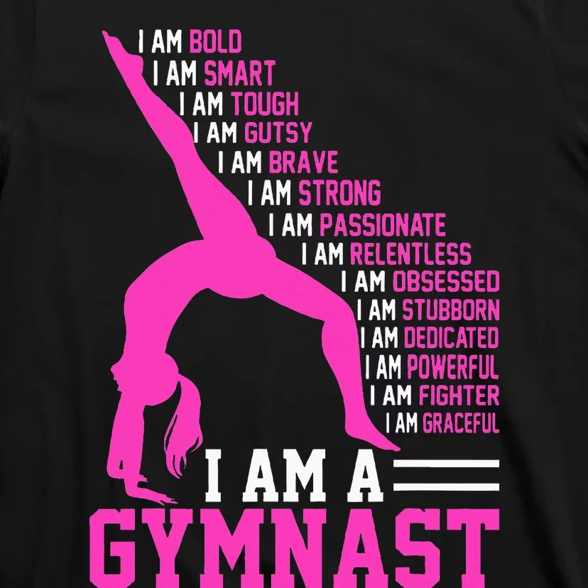 I Am A Gymnast Motivation Handstand Gymnastics T-Shirt