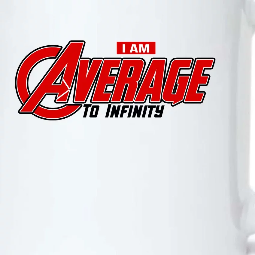 I Am Average To Infinity Black Color Changing Mug