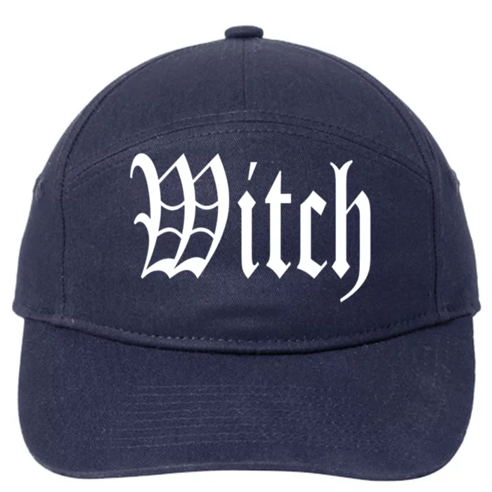 I Am A Witch Cool Gift 7-Panel Snapback Hat