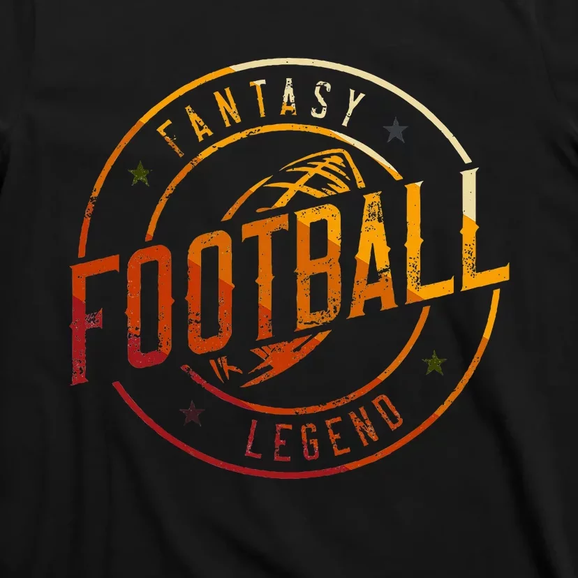 I Am A Fantasy Football Legend Retro Fantasy Football T-Shirt