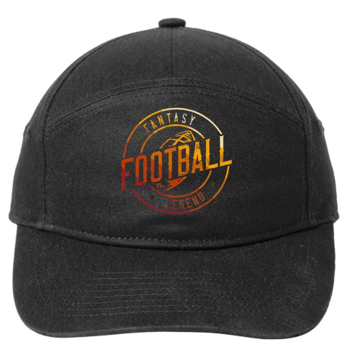 I Am A Fantasy Football Legend Retro Fantasy Football 7-Panel Snapback Hat