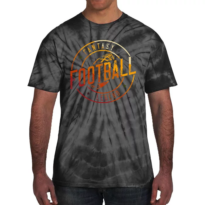 I Am A Fantasy Football Legend Retro Fantasy Football Tie-Dye T-Shirt