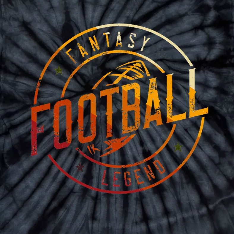 I Am A Fantasy Football Legend Retro Fantasy Football Tie-Dye T-Shirt