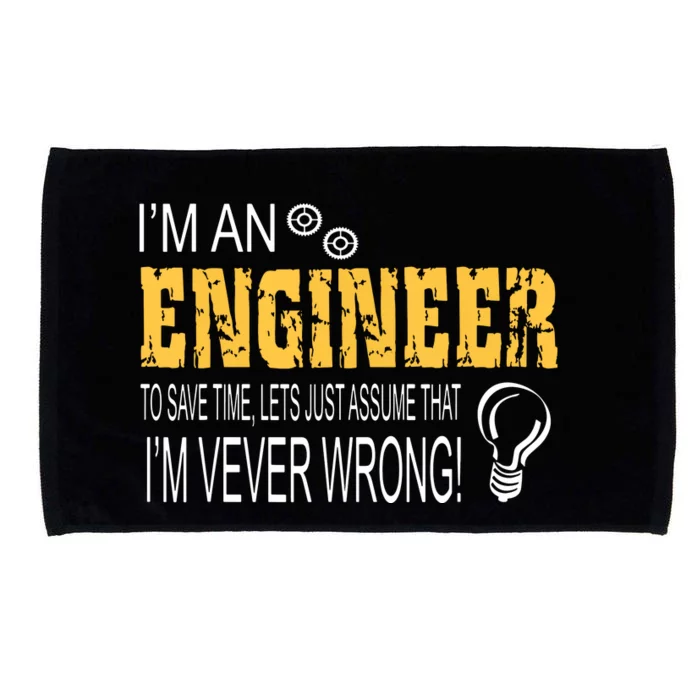 I Am An Engineer Gifts Idea For Any Engineers Microfiber Hand Towel