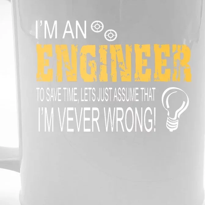 I Am An Engineer Gifts Idea For Any Engineers Front & Back Beer Stein