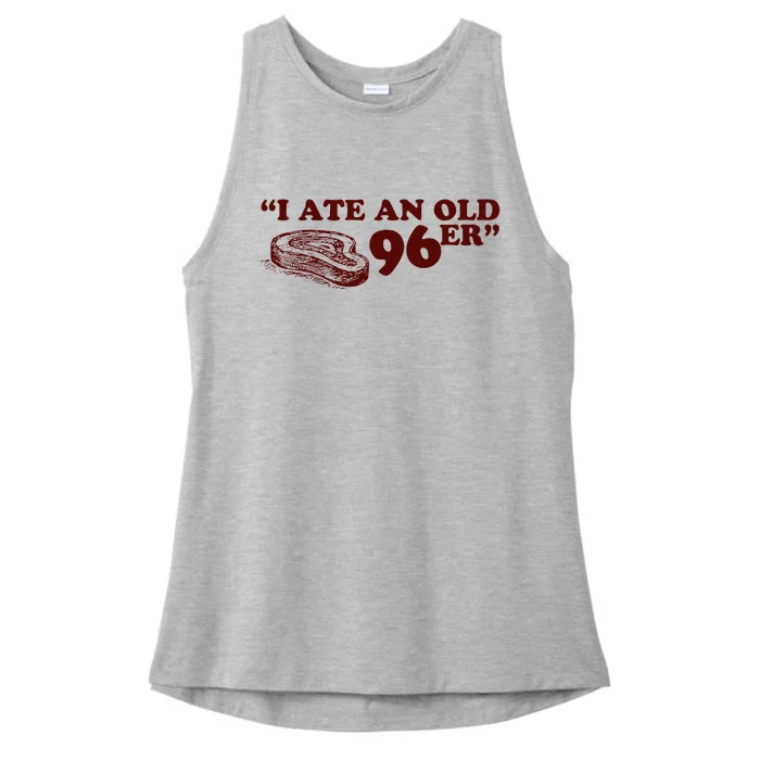 I Ate A 96er Ladies Tri-Blend Wicking Tank