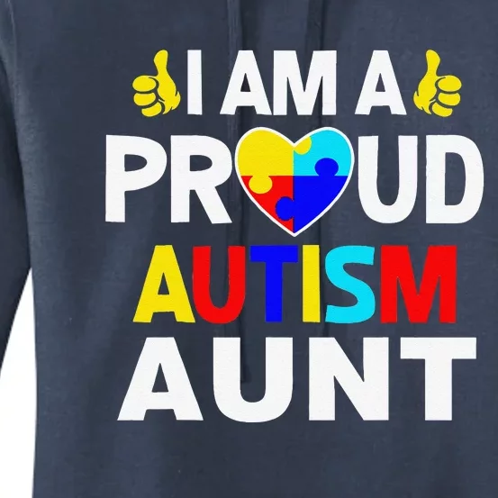 I Am A Proud Autism Aunt Women's Pullover Hoodie