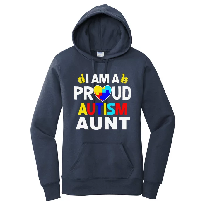 I Am A Proud Autism Aunt Women's Pullover Hoodie