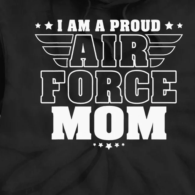 I Am A Proud Mom Patriotic Pride Military Mother Tie Dye Hoodie