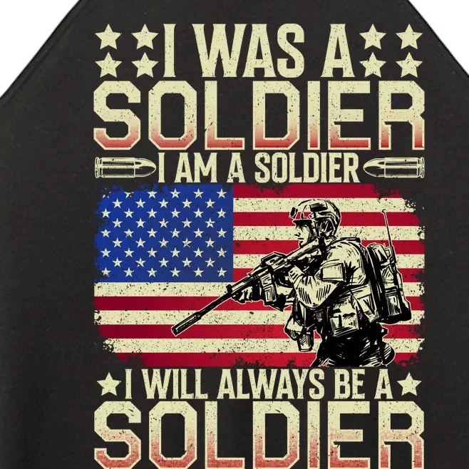 I Am A Soldier USA Veteran T Women’s Perfect Tri Rocker Tank