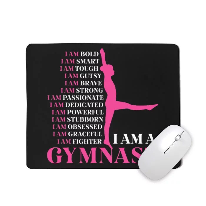 I Am A Gymnast Gymnastics Retro Sports Mousepad