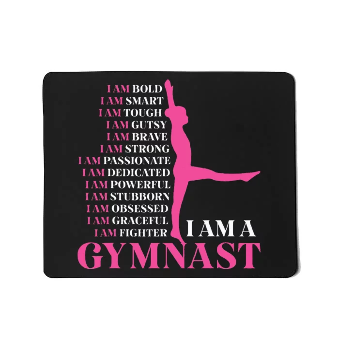 I Am A Gymnast Gymnastics Retro Sports Mousepad