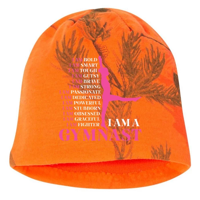 I Am A Gymnast Gymnastics Retro Sports Kati - Camo Knit Beanie