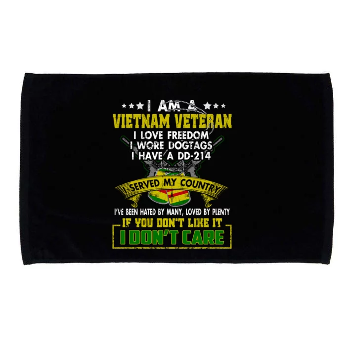 I Am A Vietnam Veteran I Served My Country Microfiber Hand Towel