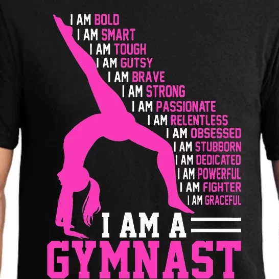 I Am A Gymnast Motivation Handstand Gymnastics Pajama Set