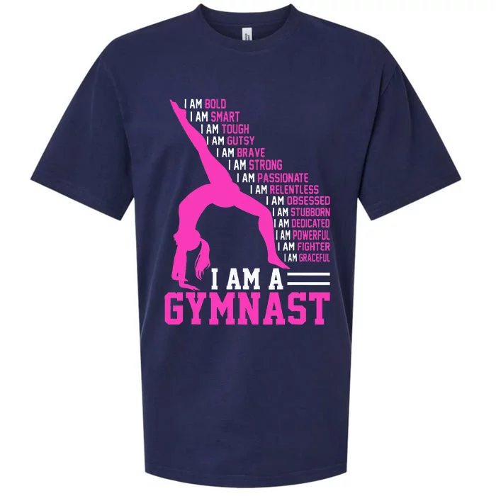 I Am A Gymnast Motivation Handstand Gymnastics Sueded Cloud Jersey T-Shirt