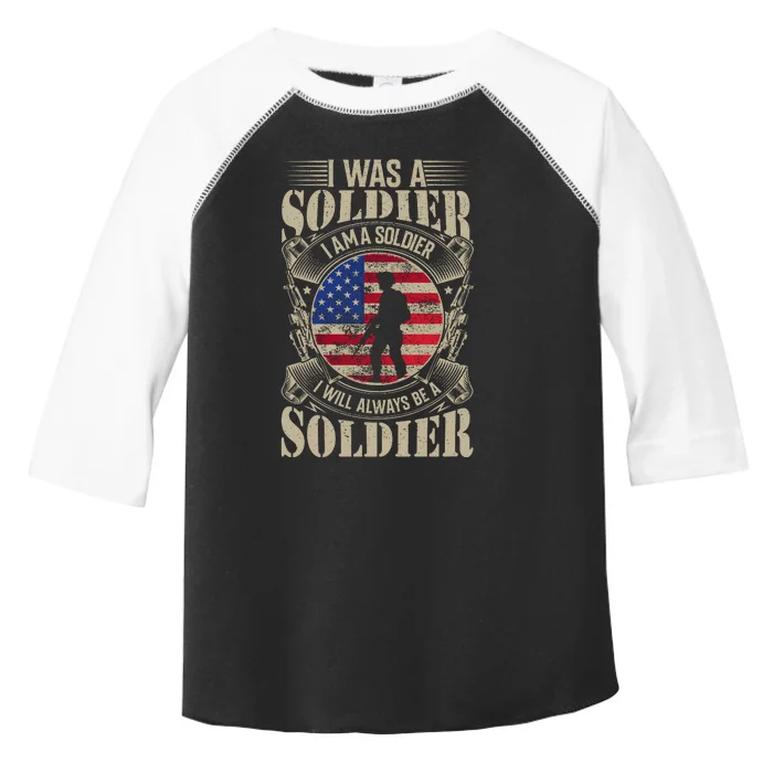 I Am A Soldier USA Veteran T Toddler Fine Jersey T-Shirt