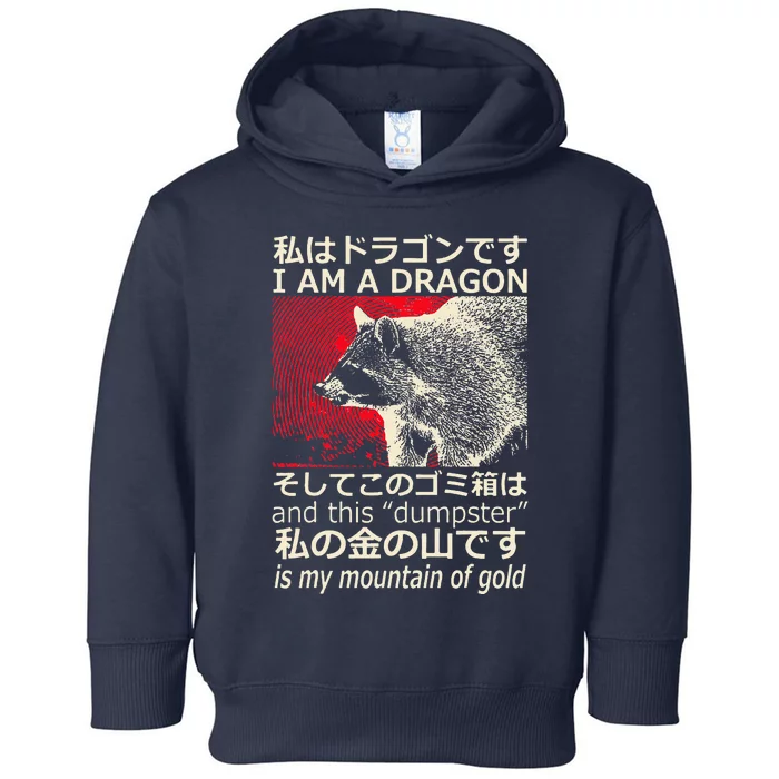 I Am A Dragon And This Dumpster Is My Mountain Gf Gold Toddler Hoodie