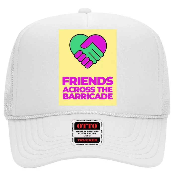 I Am A Derry Girl Friends Across The Barricade High Crown Mesh Trucker Hat