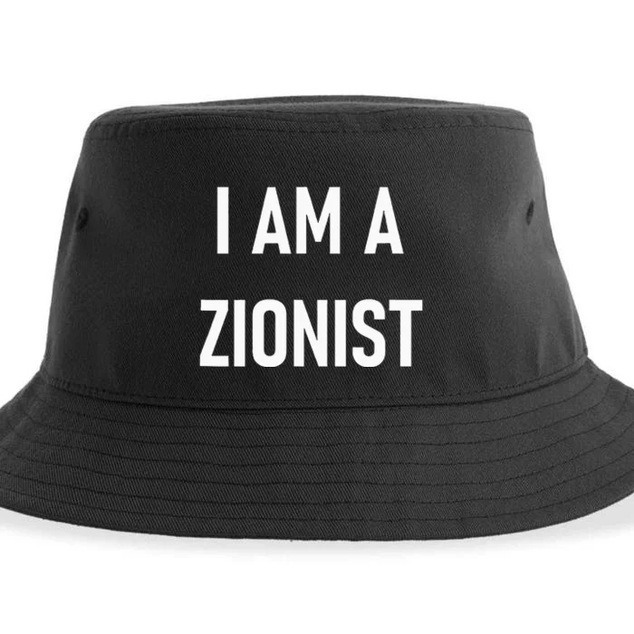 I Am A Zionist Sustainable Bucket Hat