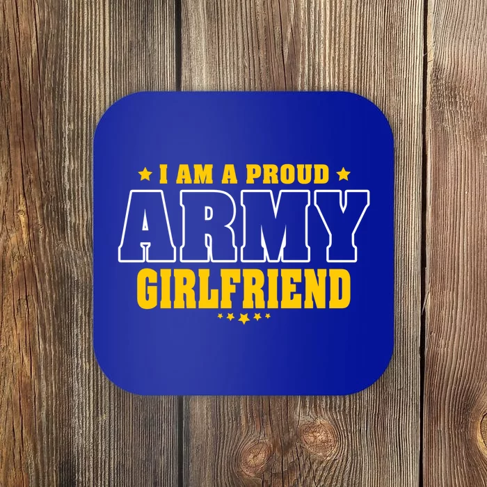 I Am A Proud Army Friend Patriotic Pride Military Couple Gift Coaster