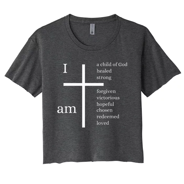 I am a child of God Women's Crop Top Tee