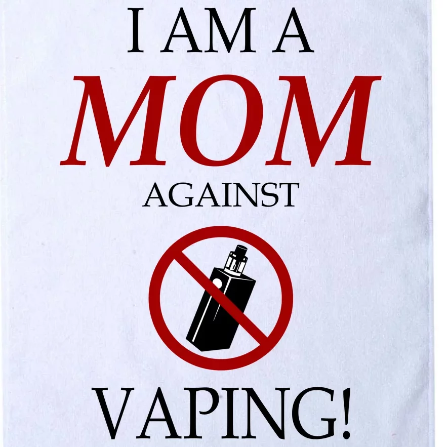 I Am A Mom Against Vaping Platinum Collection Golf Towel