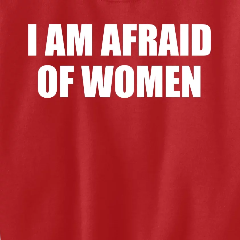 I Am Afraid Of Women Funny Kids Sweatshirt