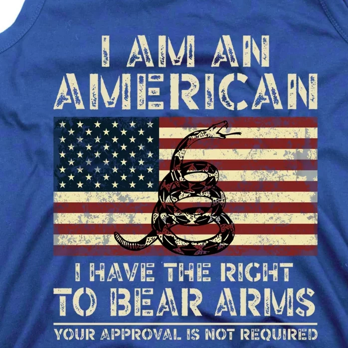 I Am An American I Have The Right To Bear Arms Pro 2nd Ad Gift Tank Top