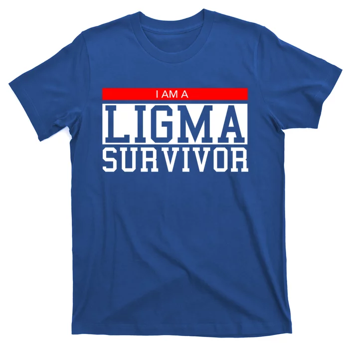 I Am A Ligma Survivor Gamer Dank Meme Theme Gift T-Shirt