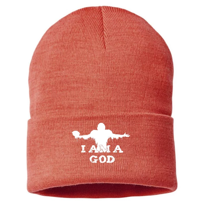 I Am A God Sustainable Knit Beanie