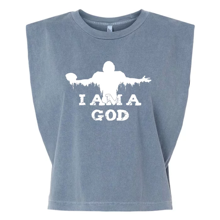 I Am A God Garment-Dyed Women's Muscle Tee