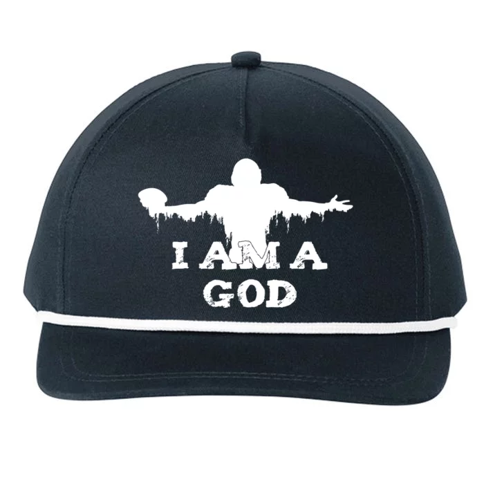 I Am A God Snapback Five-Panel Rope Hat