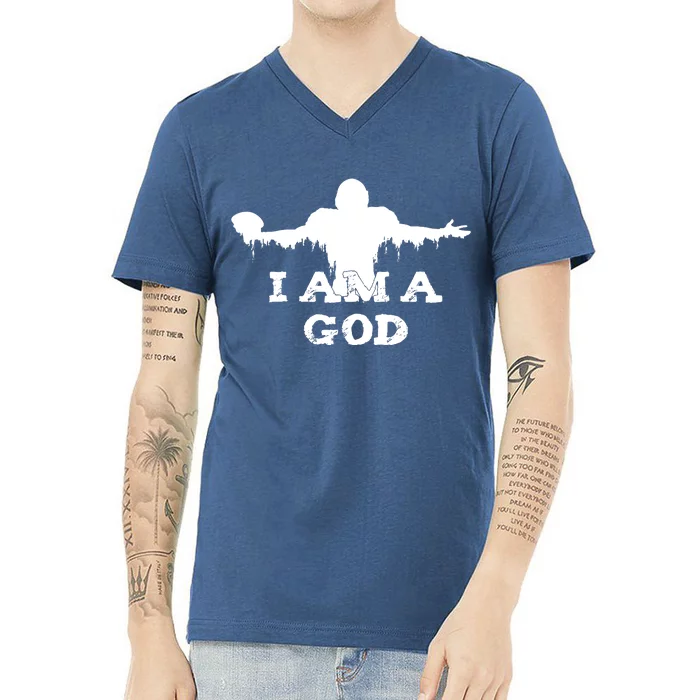 I Am A God V-Neck T-Shirt