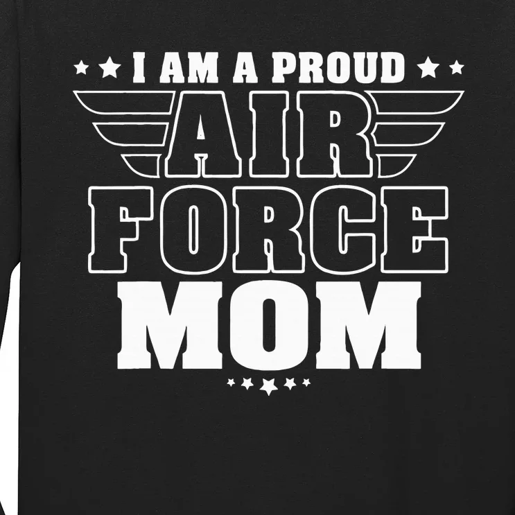 I Am A Proud Mom Patriotic Pride Military Mother Long Sleeve Shirt