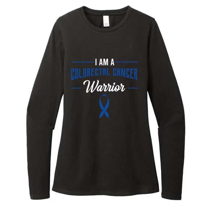 I Am A Warrior Colorectal Cancer Crc Rectal Cancer Advocate Gift Womens CVC Long Sleeve Shirt