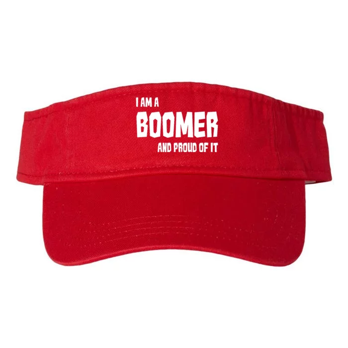 I Am A Boomer And Proud Of It Valucap Bio-Washed Visor