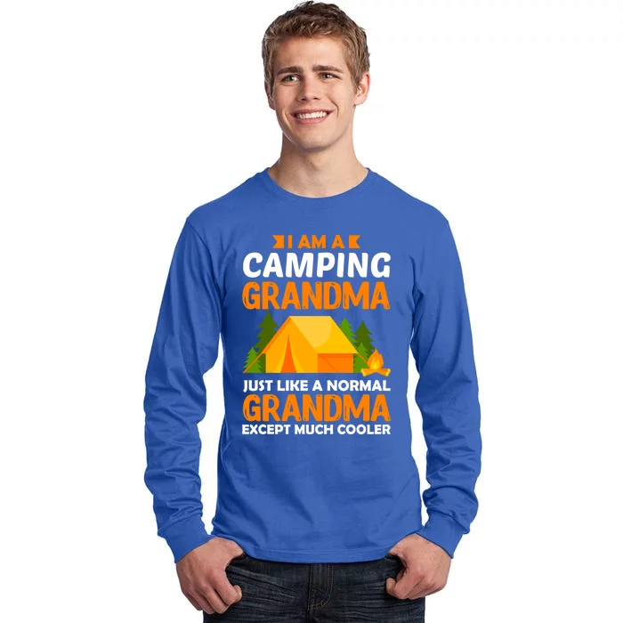 I Am A Camping Grandma Just Like A Normal Grandma Except Gift Tall Long Sleeve T-Shirt