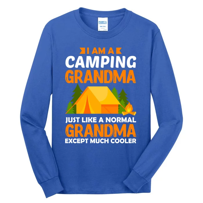 I Am A Camping Grandma Just Like A Normal Grandma Except Gift Tall Long Sleeve T-Shirt