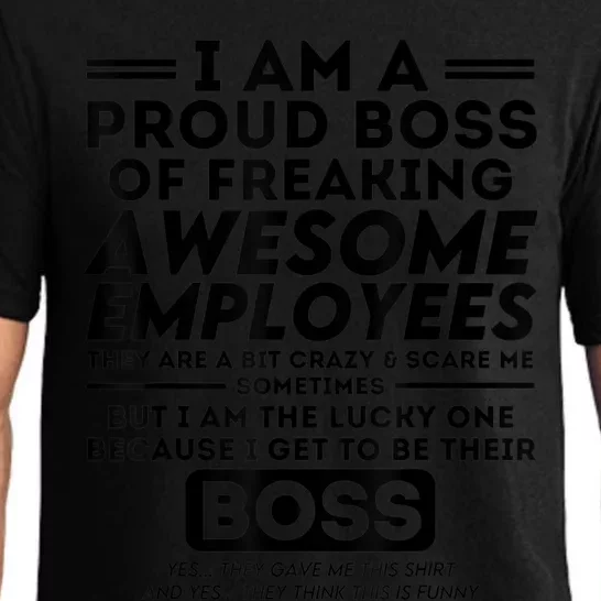 I Am A Proud Boss Of Freaking Awesome Employees | Funny Boss Pajama Set