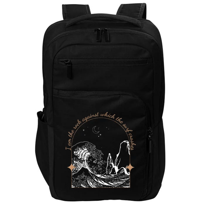 I Am Against Which The Surf Crashes Impact Tech Backpack