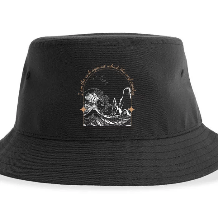 I Am Against Which The Surf Crashes Sustainable Bucket Hat